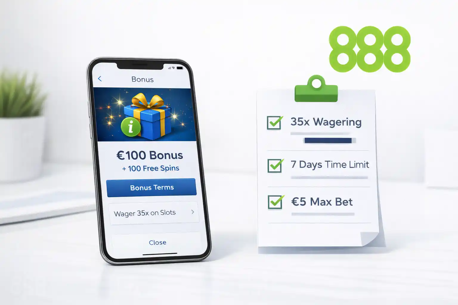 888 bonus voorwaarden uitgelegd