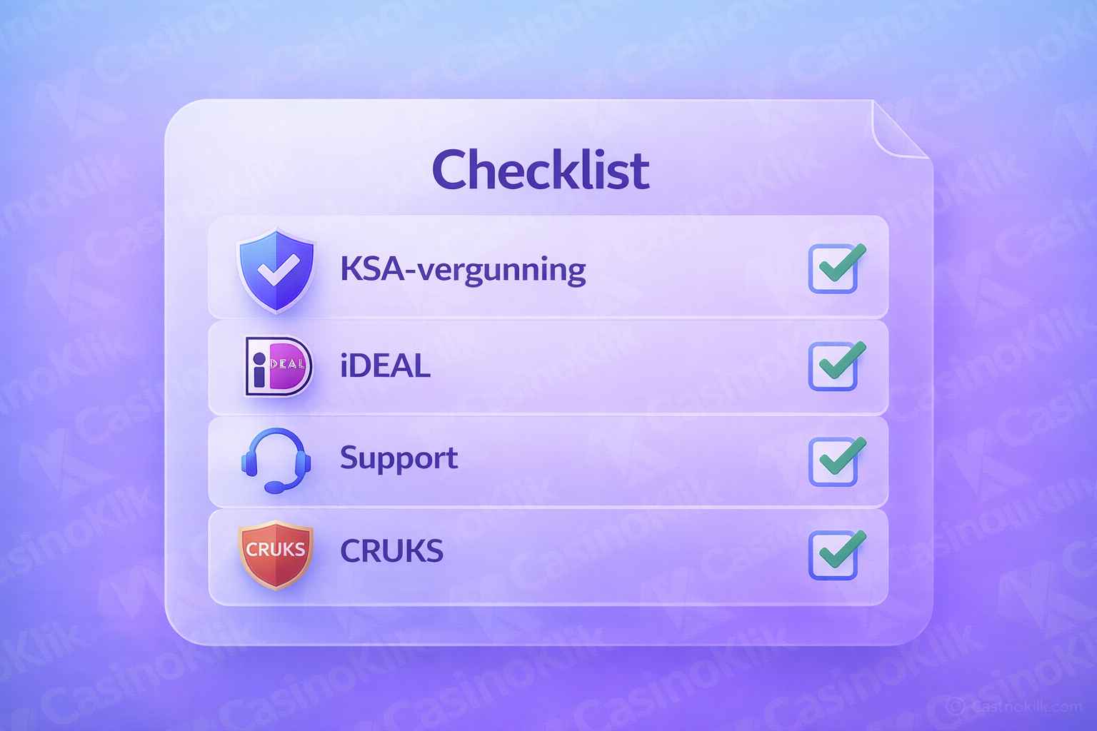 Checklist betrouwbaar online casino