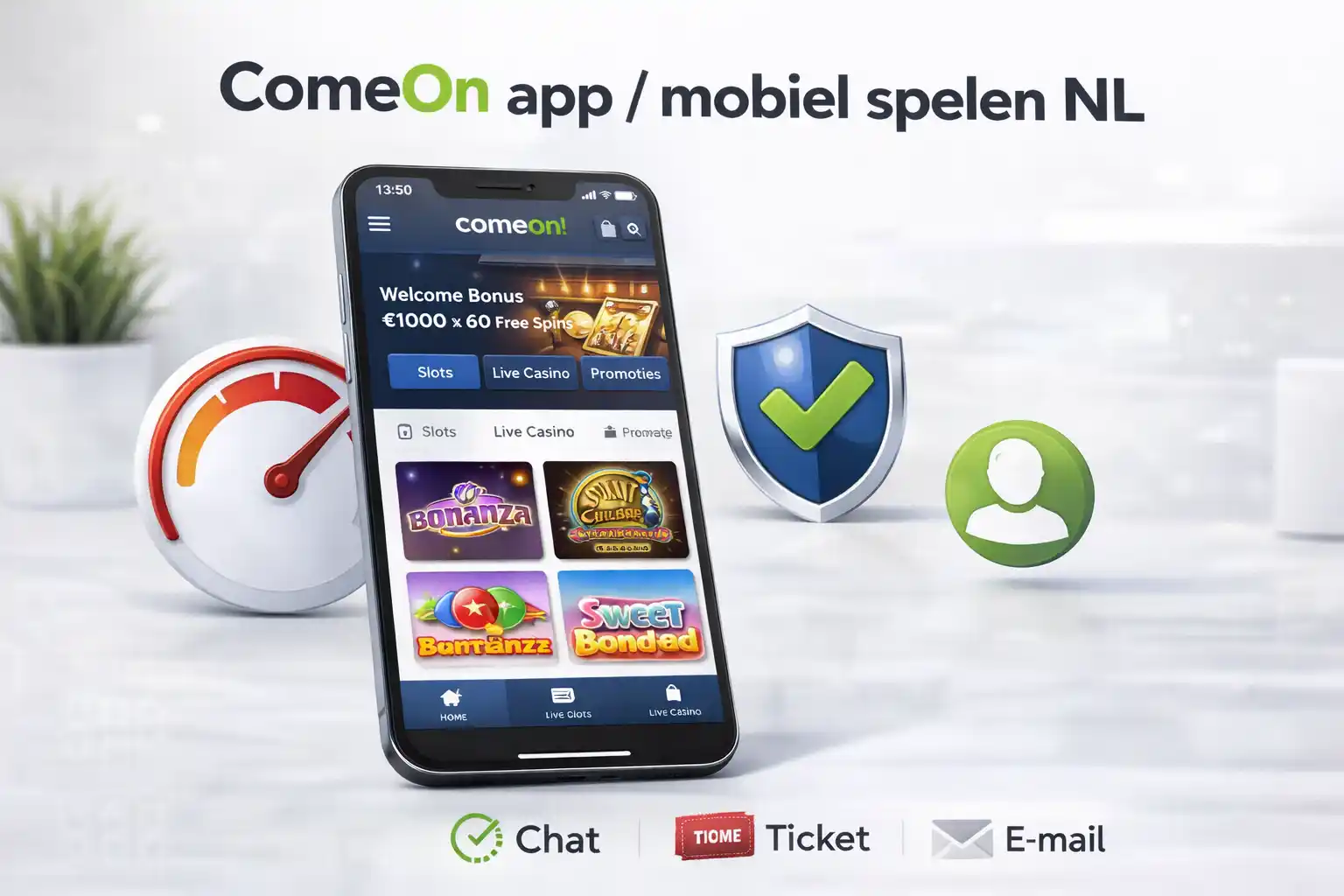 ComeOn app (2026) – mobiel spelen, login en prestaties