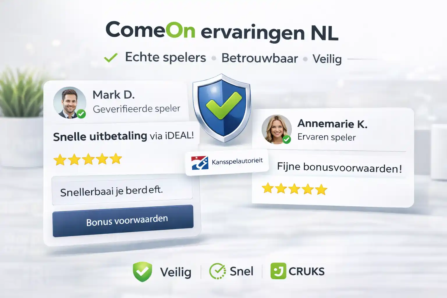 ComeOn ervaringen Nederland
