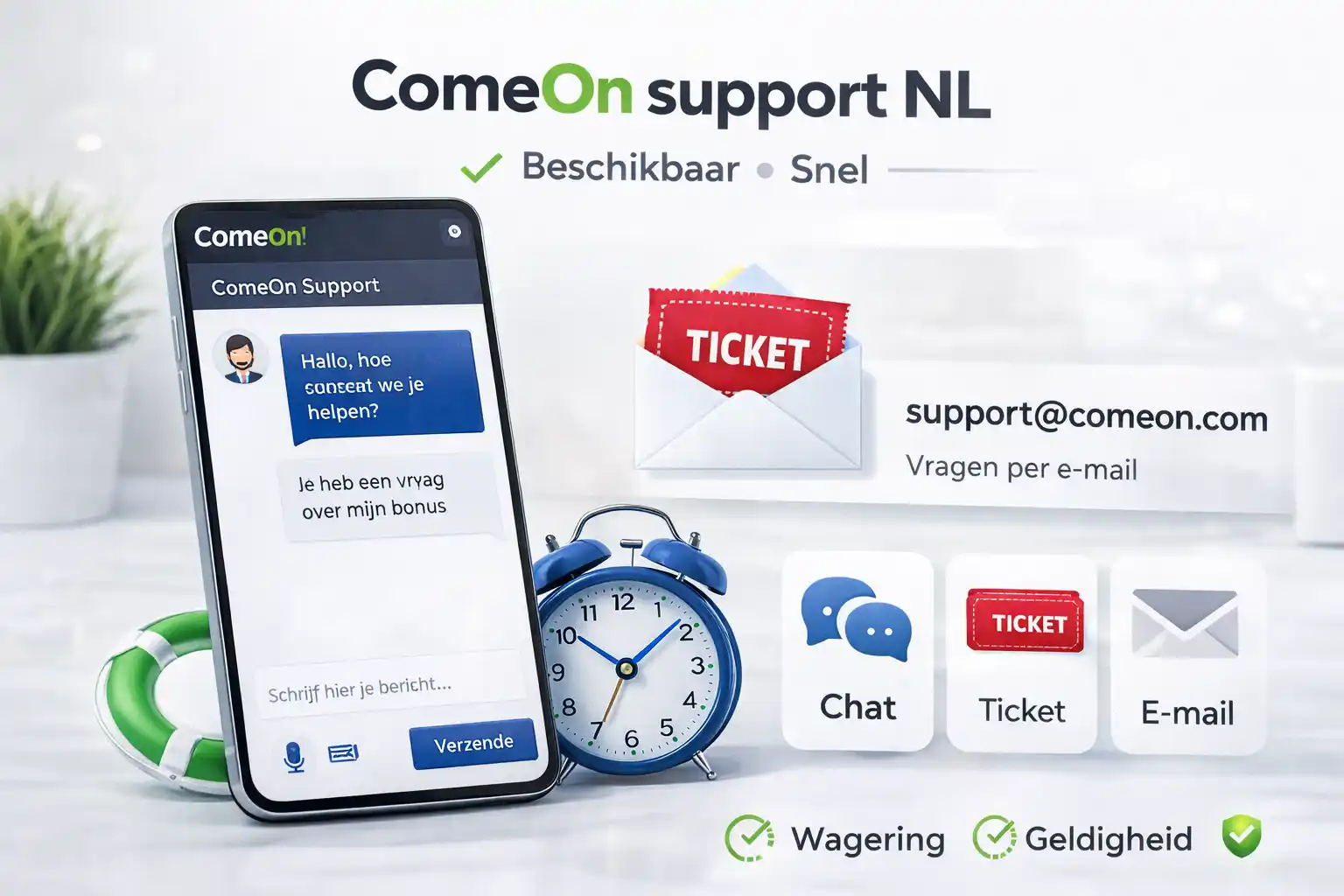 ComeOn klantenservice gids Nederland