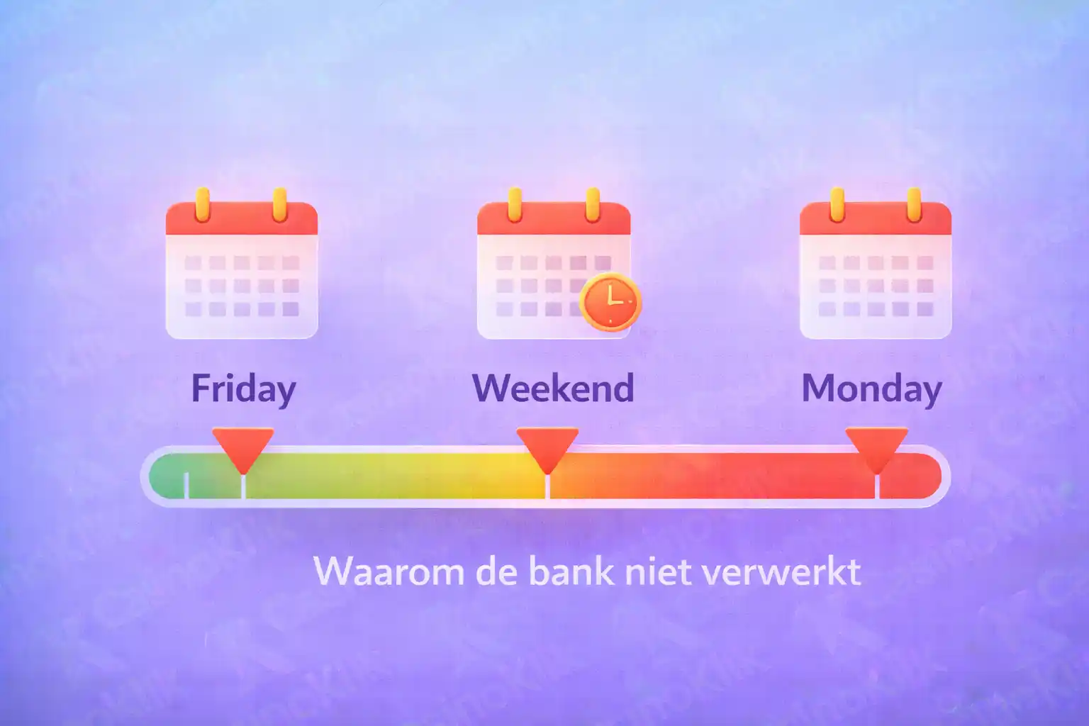 Waarom uitbetalingen vertragen in het weekend