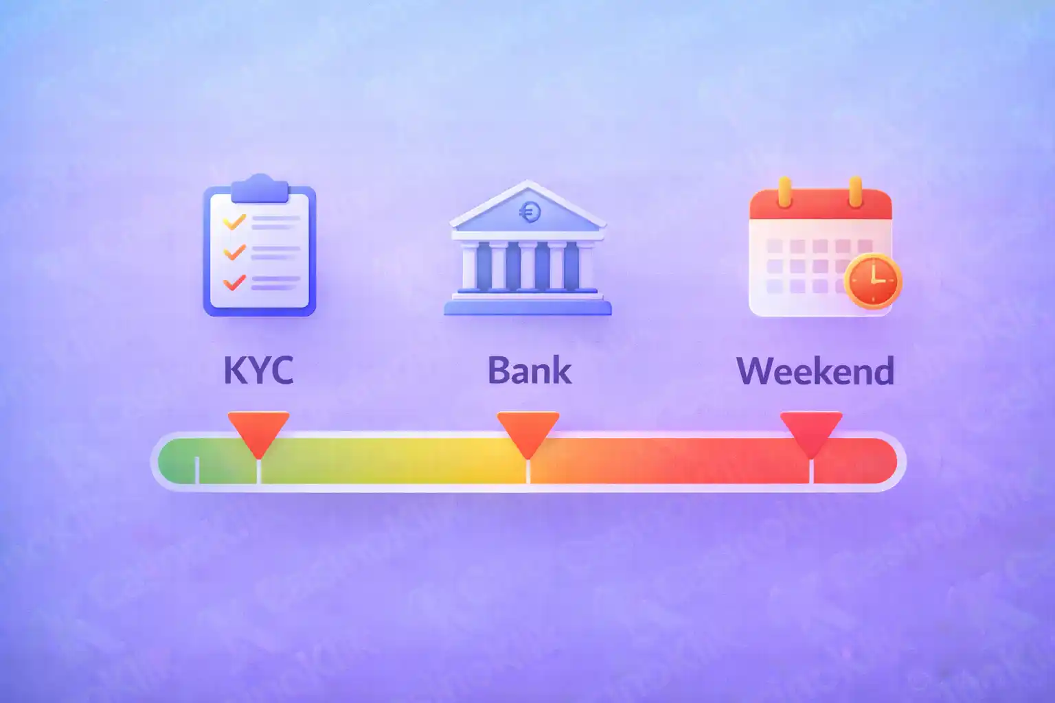 Factoren bij bankoverschrijving uitbetaling