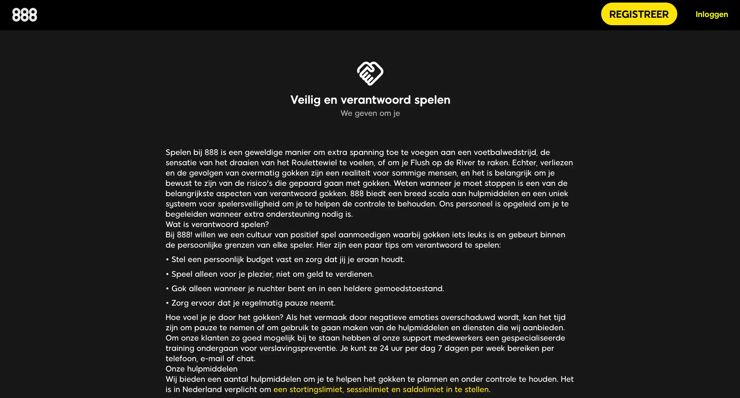 Kansspelbelasting bij 888 Casino Nederland