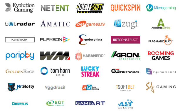 Software providers en RTP bij ComeOn Casino