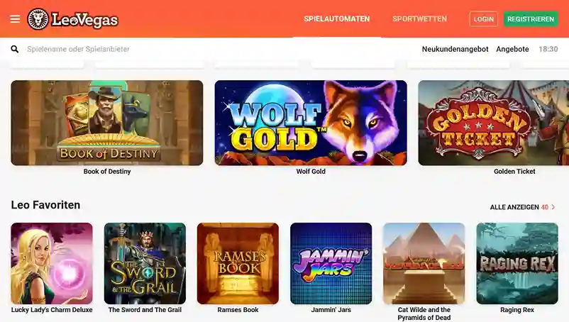 Online slots bij LeoVegas Casino